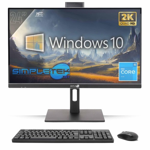 All In One 24" 2K 75Hz I5 Win 10 6Th Gen Ram 8Gb Ssd 120Gb Gaming Rendering Vesa - Picture 9 of 9