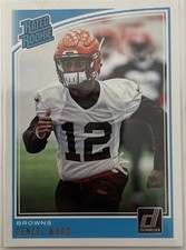 2018 Panini Donruss Football #348 Denzel Ward Rated Rookie – Cleveland Browns RC