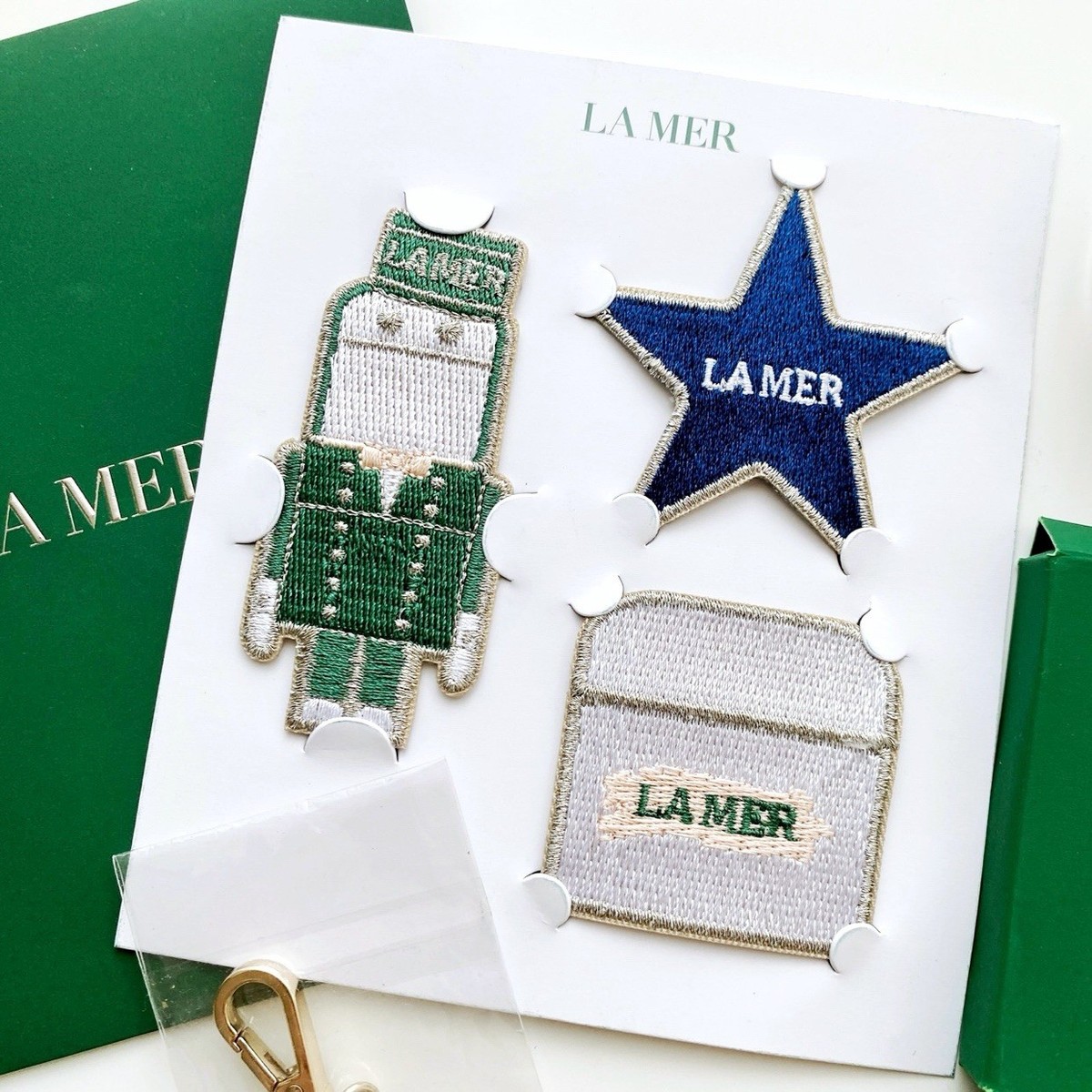 LA MER Sticker & Mirror,KeyChain Holiday Set La Mer 2023 Limited