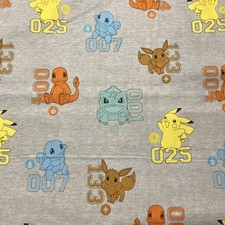 1 Yd. License Pokemon Numbers Cotton Fabric By Robert Kaufman 44 Wide