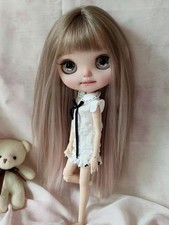Blythe Doll Wig 1/6 BJD Doll Long Stright Mixed Color Soft Mohair wig Hair Gifts