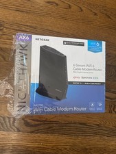 Netgear Nighthawk AX6 AX2700 WiFi 6 Stream Cable Modem Router 4 port DOCSI