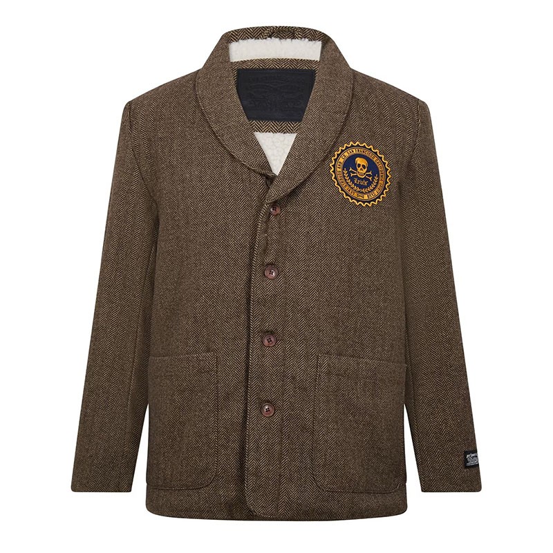 Levi's Blazer Para Hombre Con Forro Sherpa En Espiga Con Calavera Talla M