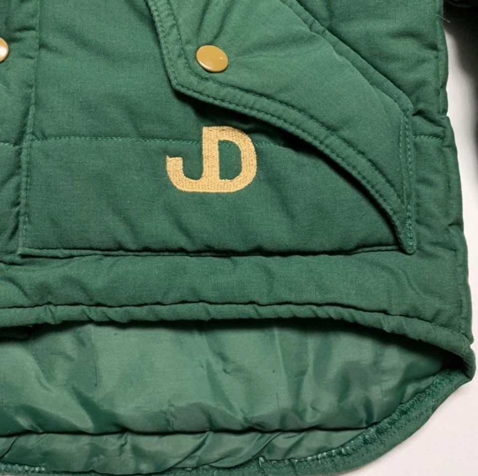 Chaqueta acolchada vintage años 80 JOHN DEERE botón a presión yugo occidental ver medidas Foto 3 de 4