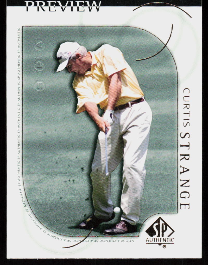 2001 Upper Deck Curtis Strange #20 GOLF CARD PGA SP Authentic Preview