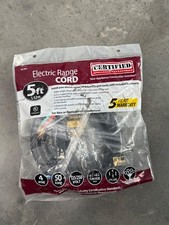 Certified Appliances 5ft Electric Range Cord 4 Wire, 50AMP, 125/250 Volt