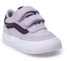 New Adorable Vans Brooklyn Ls V Toddler Girls Shoes Size 7 T Purple