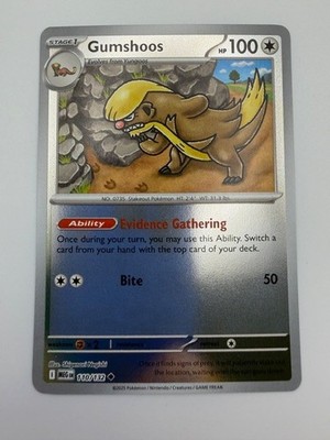 #110/132 Gumshoos Reverse Holo Uncommon - Pokémon Mega Evolution English NM