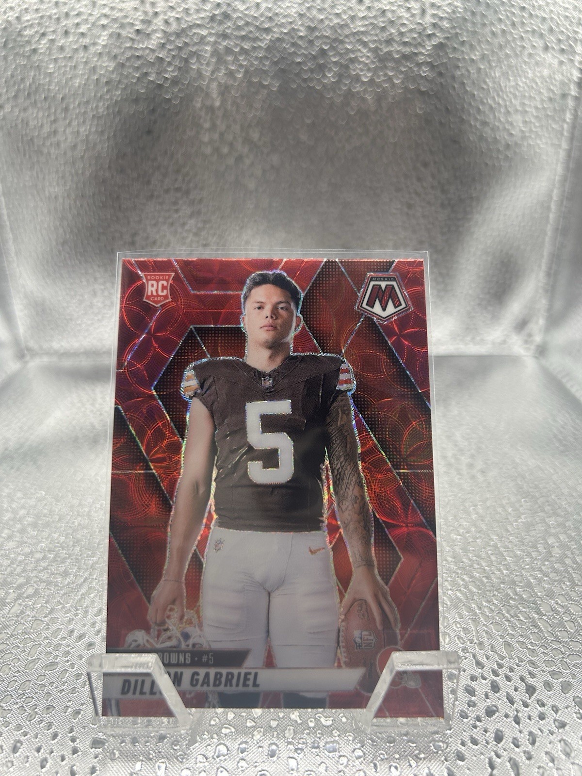 DILLON GABRIEL 2025 Mosaic RED SCOPE Variation RC Rookie #277 Browns