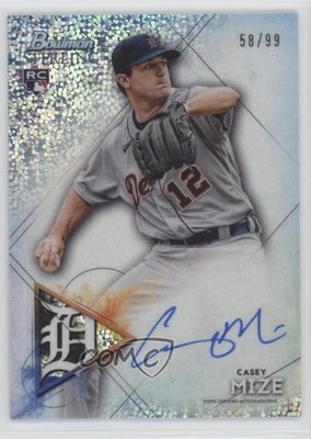2021 Bowman Sterling Rookie Speckle Refractor 58/99 Casey Mize Auto RC 0hj0