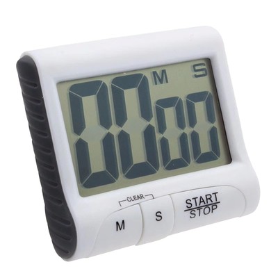 Digitaler Küchentimer großes LCD Display magnetische Countdown Stoppuhr lauter Alarm