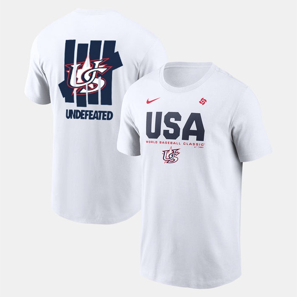 2026 World Baseball Classic USA Team Shirt - White, Size S to 5XL