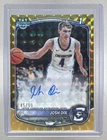Josh Dix 2025 Bowman Chrome #CPA-JD Gold Geometric Refractor 1st RC Auto /50
