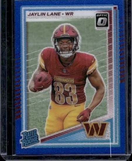 2025 Donruss Optic #249 Jaylin Lane Blue Glitter