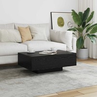 Couchtisch Schwarz Eichen-Optik 85 X 55 X 31 Cm