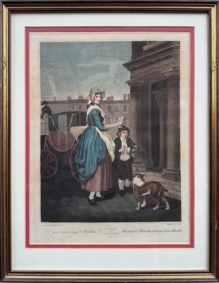 Francis Wheatley, RA (Britisch, 1747-1801): Straßenszene, Stich