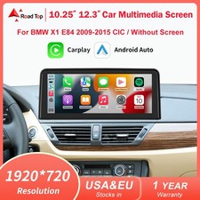 Wireless CarPlay Android Auto Touch Screen For BMW CIC X1 E84 2009-2015  iDrive