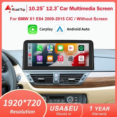 Wireless CarPlay Android Auto Touch Screen For BMW CIC X1 E84 2009-2015 + iDrive