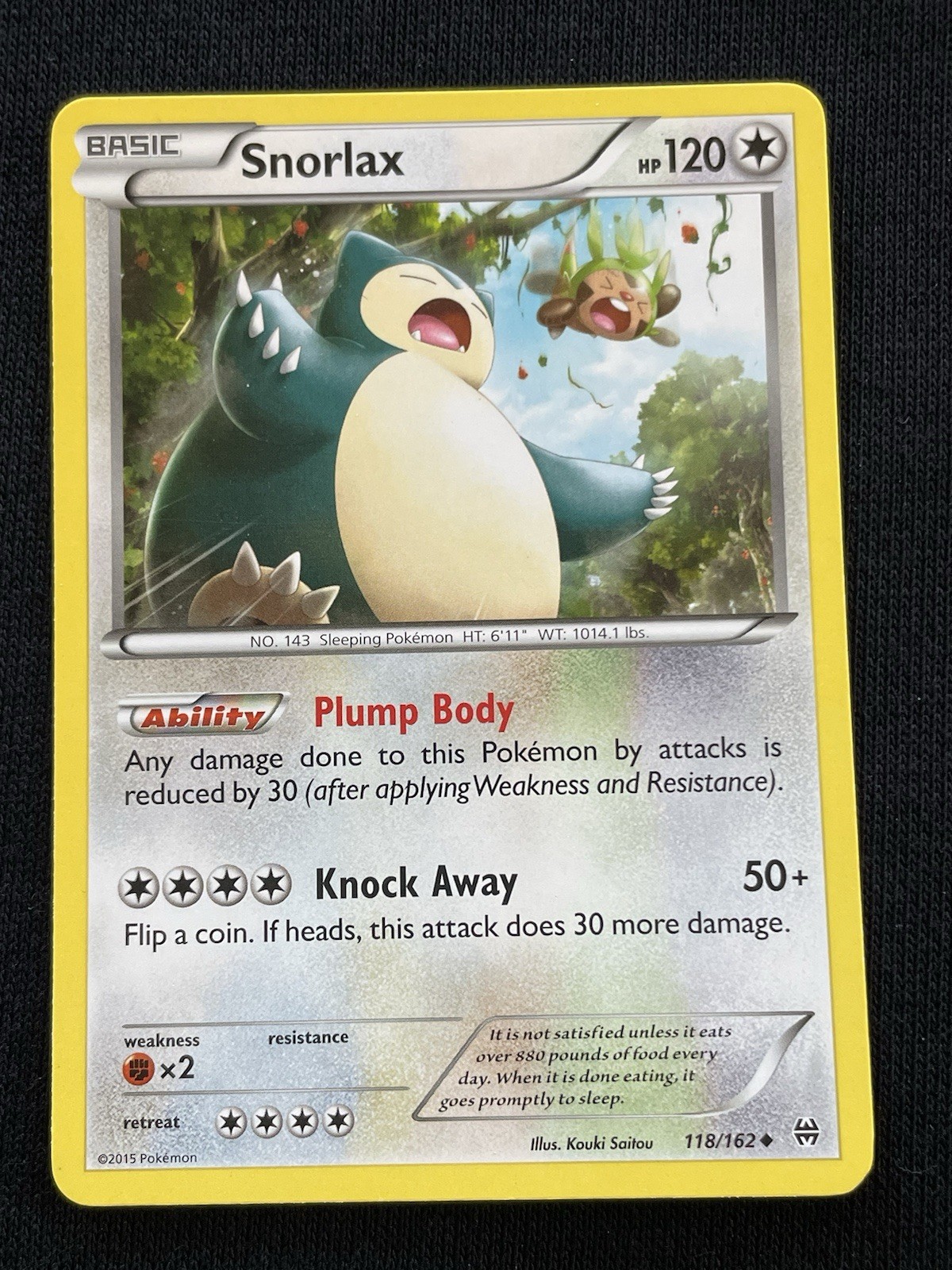 Snorlax 118/162 Breakthrough Regular LP Condition