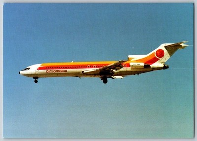 AIR JAMAICA B727 IN FLIGHT BOEING 727 Postcard