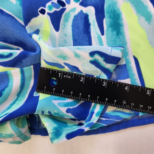 Lilly Pulitzer Donna Strampler Gr. 00 Palmenpassagen ärmellos seitlich zum Binden Coastal - Bild 9 von 11