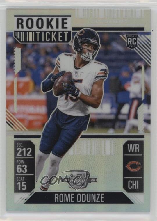 2024 Panini Contenders Optic Ticket Silver Prizm Rome Odunze #94 Rookie RC 8f7