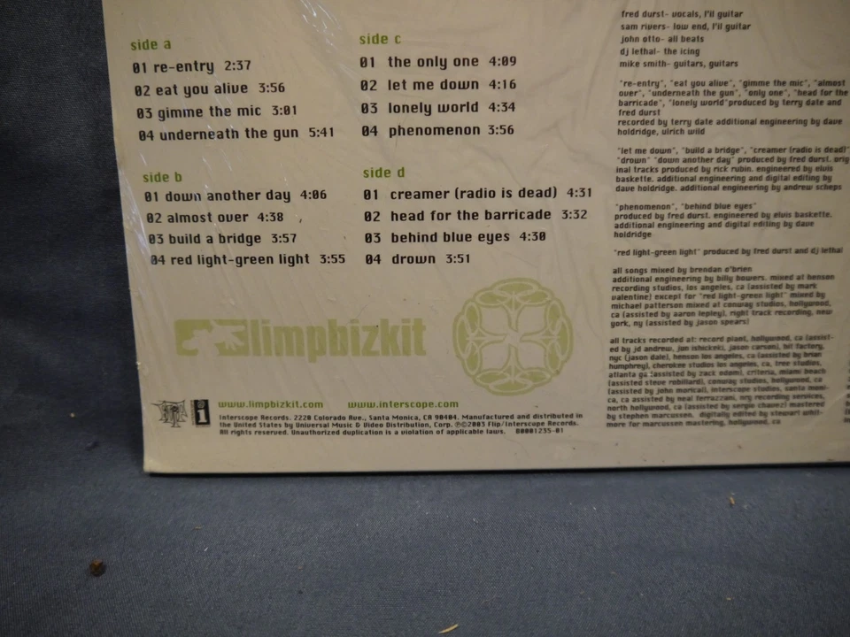 LIMP BIZKIT -RESULTS MAY VARY 2VINYL LP 1ST US 2003 PRESS - Image 4 of 4