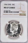 1966 SMS Kennedy Half Dollar NGC MS 67 CAMEO SP 67 CAM Frosty Silver Coin 50C