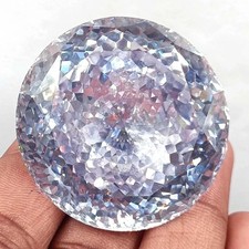 Certified 500 Ct Natural Cambodian White Color Round Zircon Loose Gemstone
