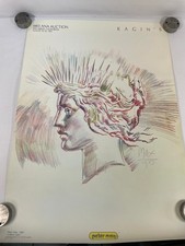 Affiche ancienne vente aux enchères Peter Max "Liberty Lady" Kagin's Ana (#1)