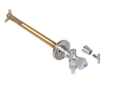 SCHLÖSSER Frost-tec, Frostsichere Außenarmatur mit Santitärgriff, Rückflußverhin
