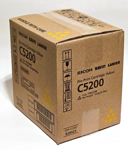 Ricoh / Savin / Lanier Pro Wkład z nadrukiem żółty toner C5200 828423 - Zdjęcie 2 z 3