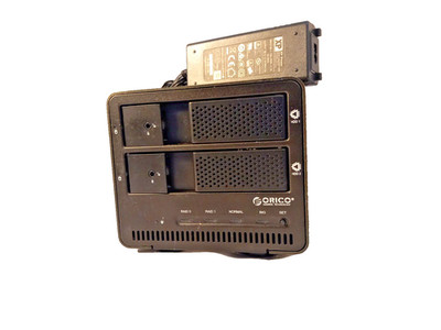 Orico 2 Bay 3.5 - USB 3.0 SATA Festplatte OHNE HDD + PSU 