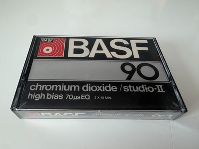 VINTAGE *NEW* BASF 90 Chromium Dioxide Studio II High Bias 70usEQ Tape SEALED