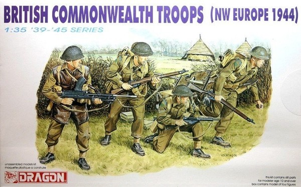 Dragon 6055 British Commonwealth Troops (Nw Europe 1944) Scale 1:35-image