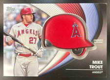 2022 Topps Mike Trout Batting Helmet Commemorative Relic Los Angeles Angels