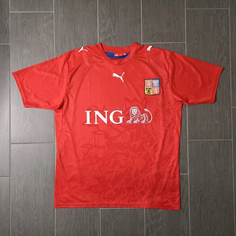 Vintage Retro 2006 WM Tschechien Czech Republic Trikot Größe: L Fußball Puma Fan
