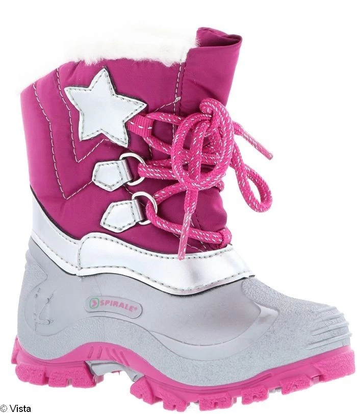 "SALE" Spirale Kinder Winterstiefel Mädchen Boots warm gefüttert pink 20-35