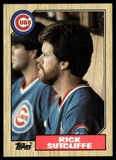 1987 Topps Rick Sutcliffe Chicago Cubs #142