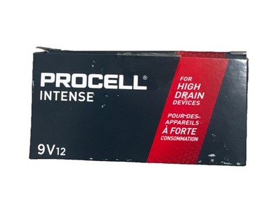 12 Duracell Procell Intense 9 Volt 9v Alkaline Batteries