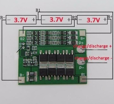 3S 12V 25A BMS LiPo Li-Ion Akku symmetrisch eBike UK Verkäufer UK Lager