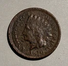 1870 Indian Head Penny, VG+ details, environmental damage, etc
