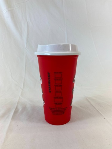 Starbucks Merry Coffee Travel Mugs To Go 16oz Holiday Red Classic Logo BPA Free - Picture 6 of 6
