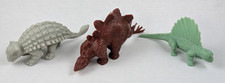 Marx Revised Dinosaurs Plastic Vintage 1970s Prehistoric Playset Lot of 3