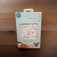Aden  Anais HARRY POTTER 0-3M Easy Swaddling Blanket Set of 2 100 Cotton NEW 
