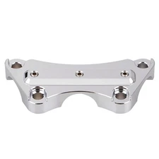 Chrome Handlebar Riser Top Clamp Fit For Harley Road King FLHR Street Glide FLHX