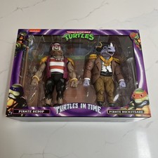 NECA TMNT Turtles in Time Pirate Bebop and Pirate Rocksteady 2-Pack Figures