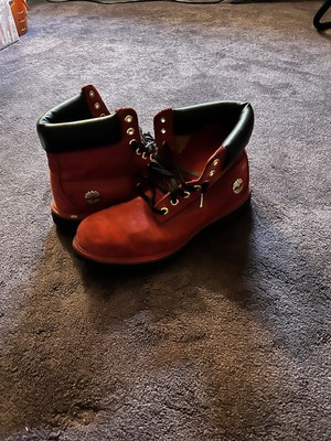 Timberland Red Leather Men display picture 1