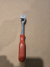 Mac Tools 38 Drive 8.5 Long Chrome Ratchet Red Handle Usa Xr8pa