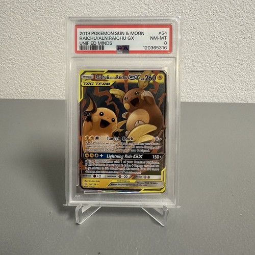 Raichu & Alolan Raichu-GX graded PSA 8 for sale on eBay